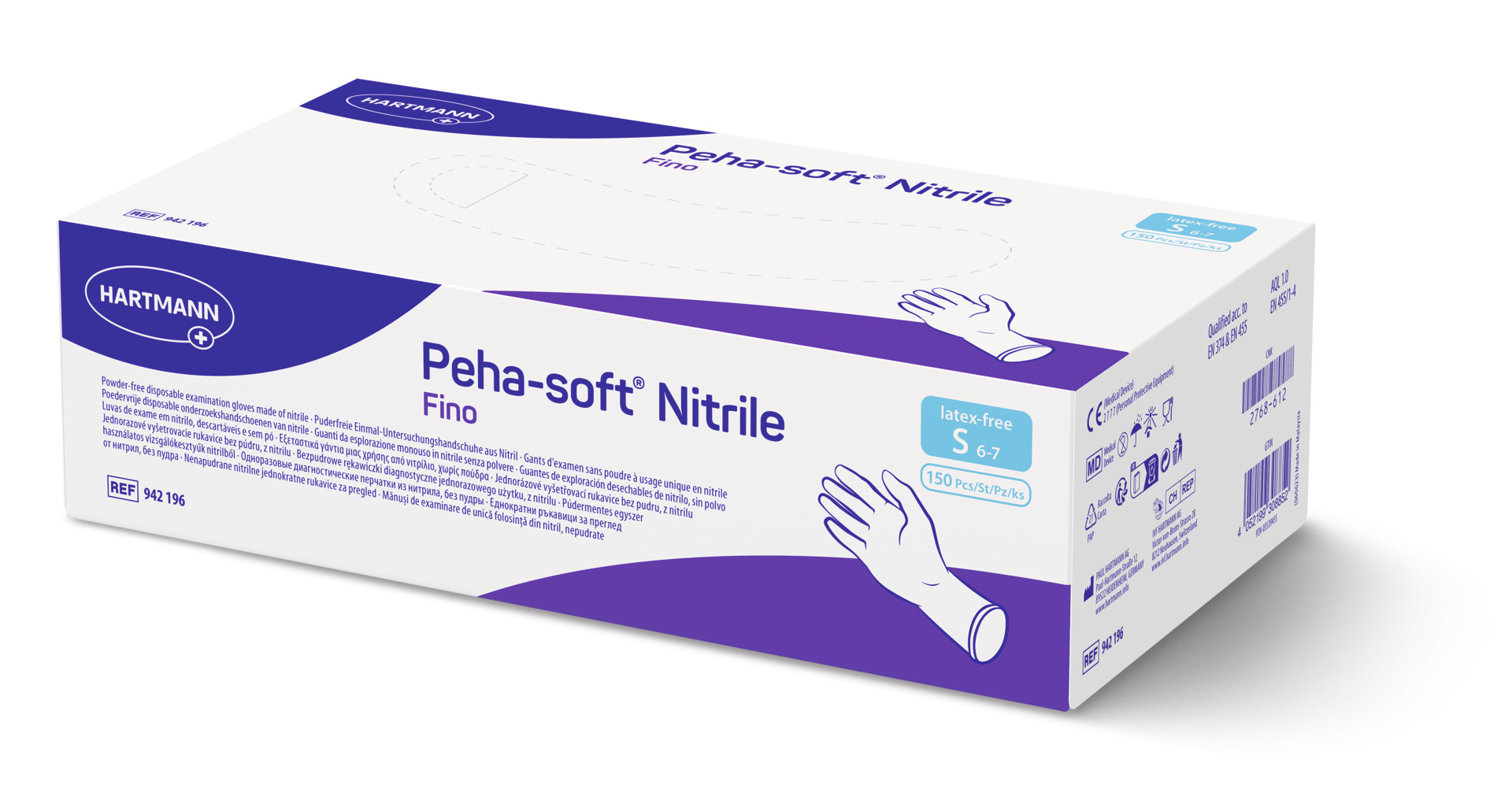 Hartmann Peha-soft Nitrile Fino TamS 10un