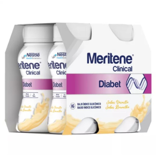Meritene Clinical Diabet Plus Baunilha 200ml 4un