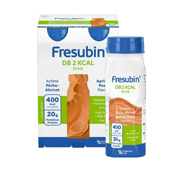 Fresubin DB 2Kcal Drink Pessego Alperce 200ml 4un