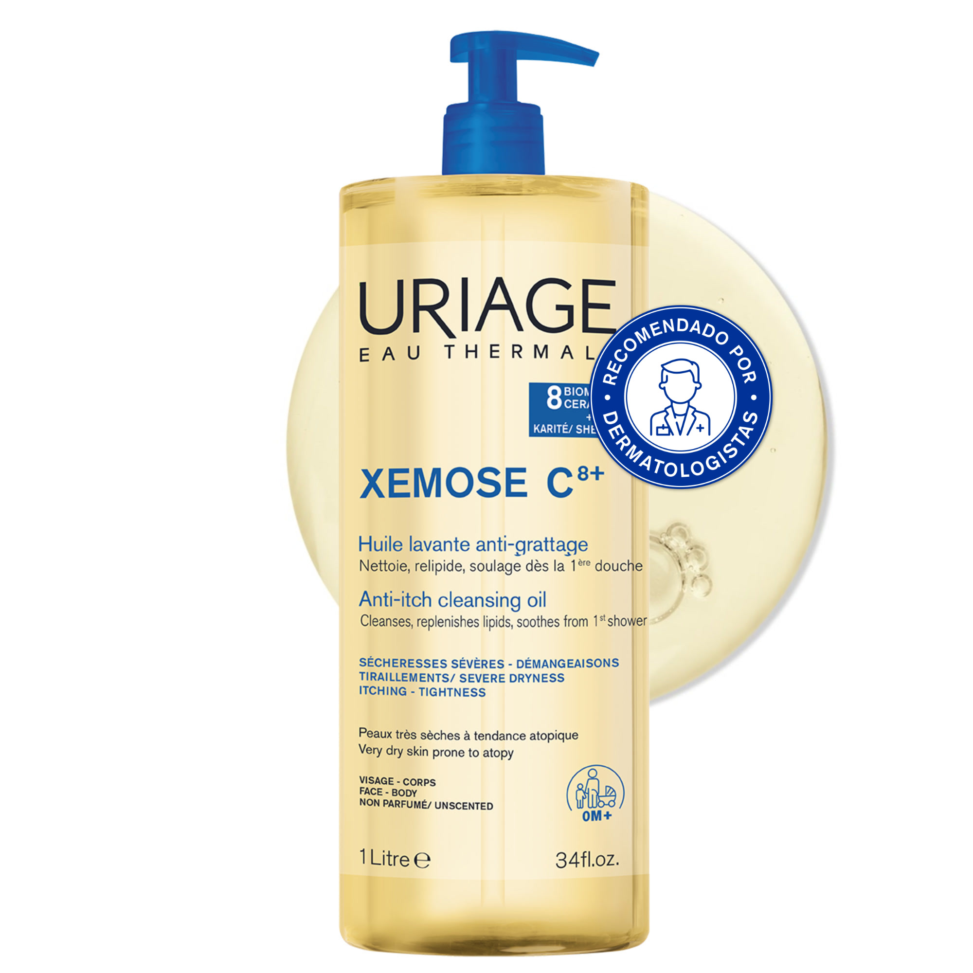 Uriage Xemose C8+ Oleo Limpeza 1l