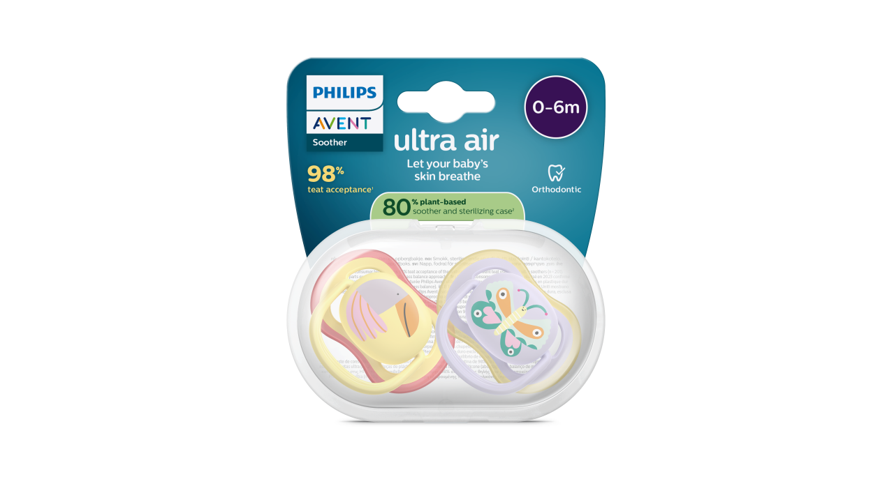 Philips Avent Ultra Air Chupeta Decor Menina 0-6M 2un