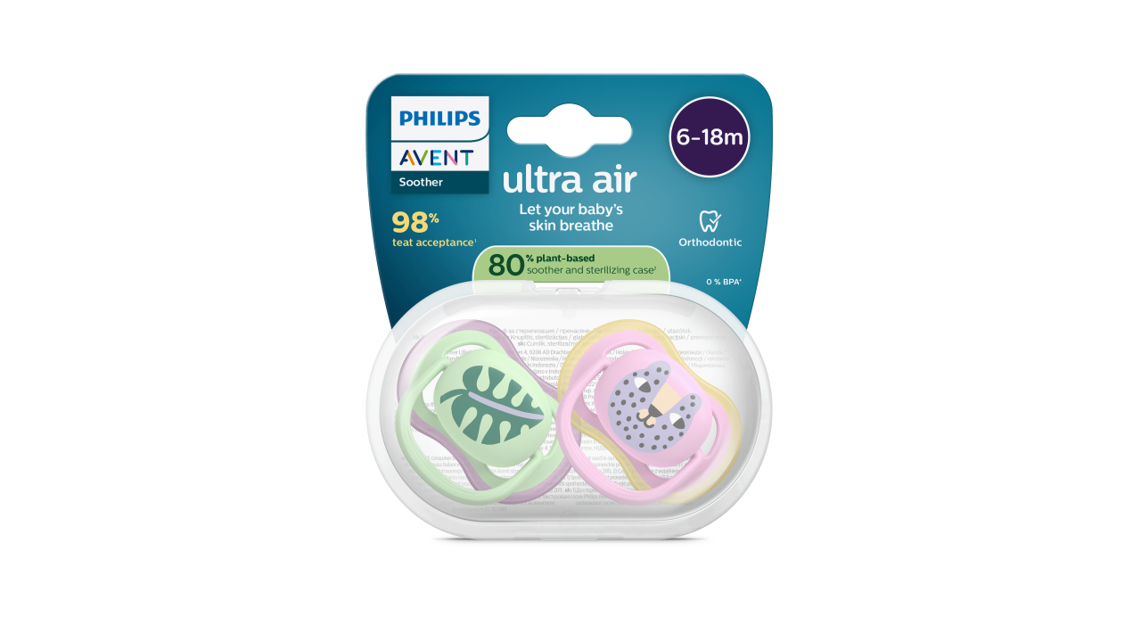 Philips Avent Ultra Air Chupeta Decor Menina 6-18M 2un