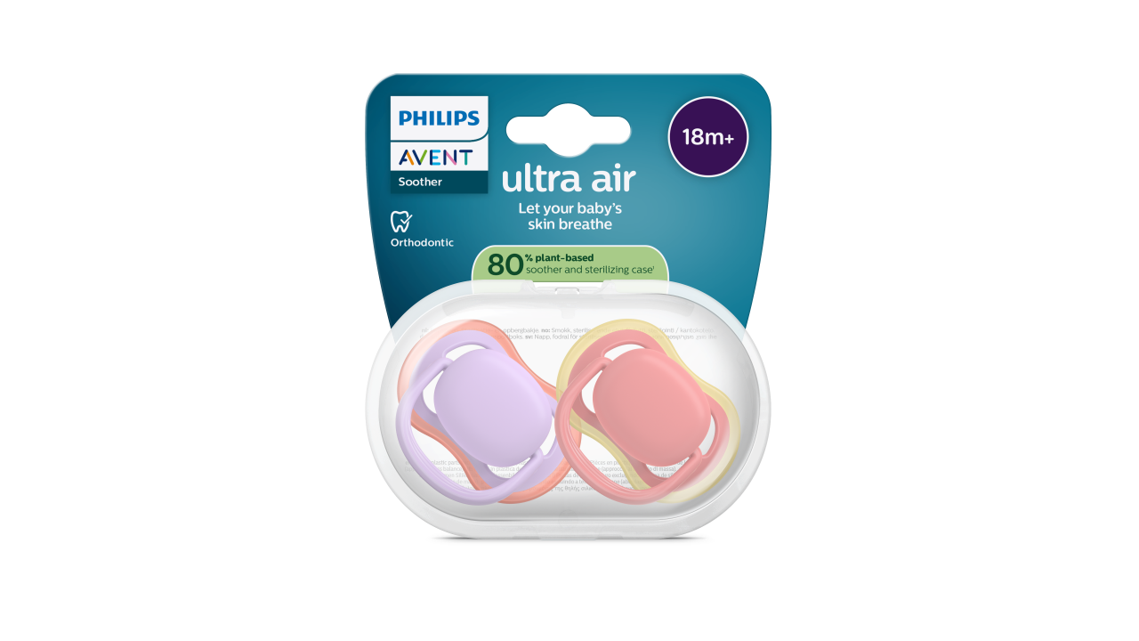 Philips Avent Ultra Air Chupeta Lisa Menina 18M+ 2un