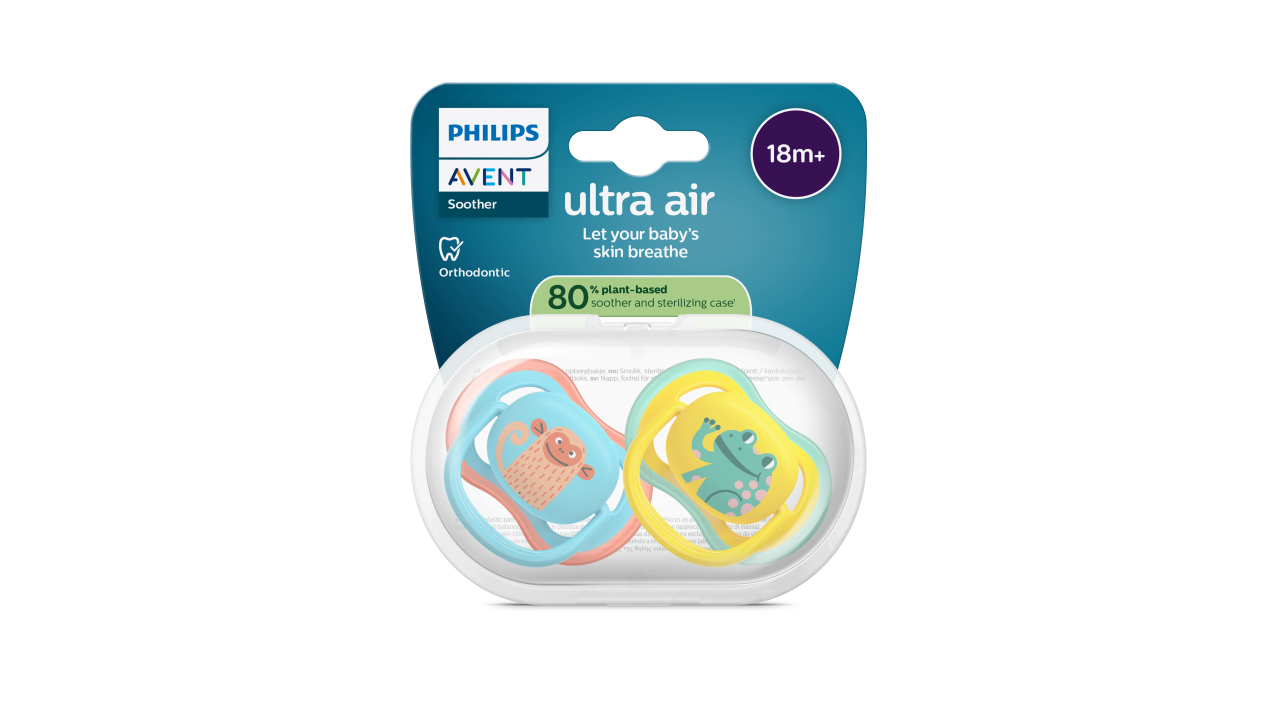 Philips Avent Ultra Air Dekor Schnuller Junge 18M+ 2 Stück