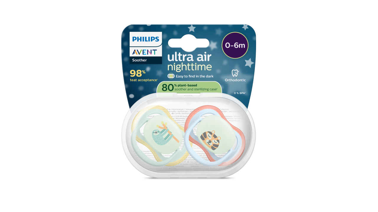 Philips Avent Ultra Air Nacht-Schnuller Junge 0-6M 2 Stück