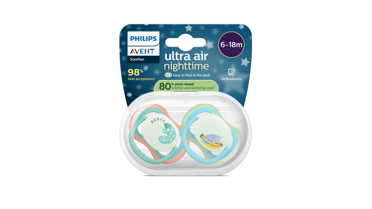 Philips Avent Ultra Air Chupeta Nighttime Menino 6-18M 2un