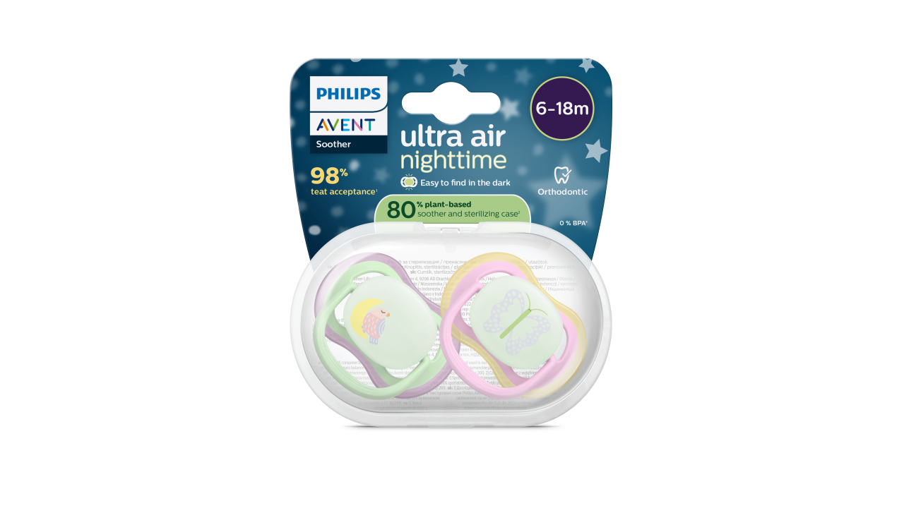 Philips Avent Ultra Air Chupeta Nighttime Menina 6-18M 2un
