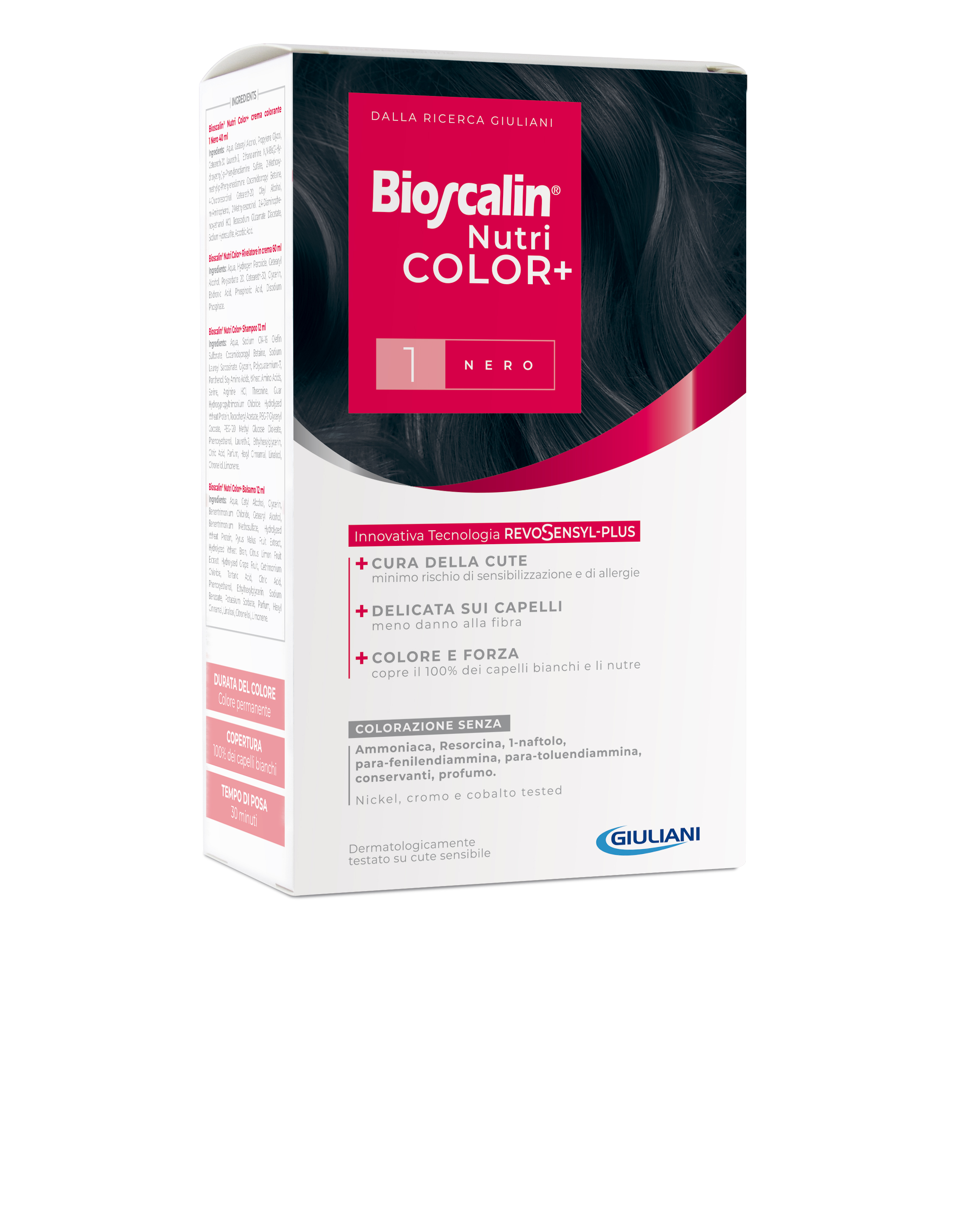 Bioscalin Nutricolor+ Coloração Cabelo 1 Preto
