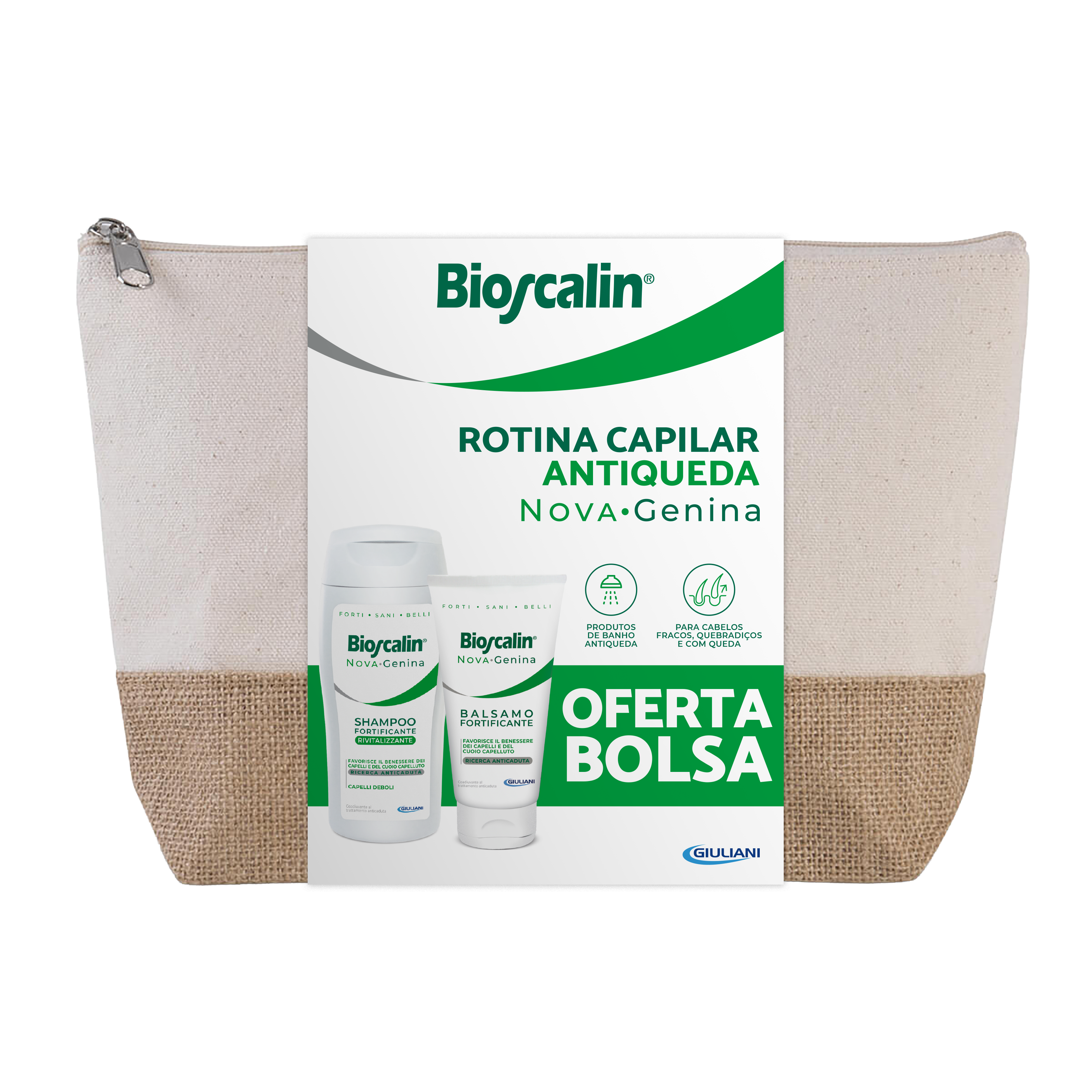 Bioscalin Nova Genina Champô  Fortificante Revitalizante 200ml + Condicionador 150ml