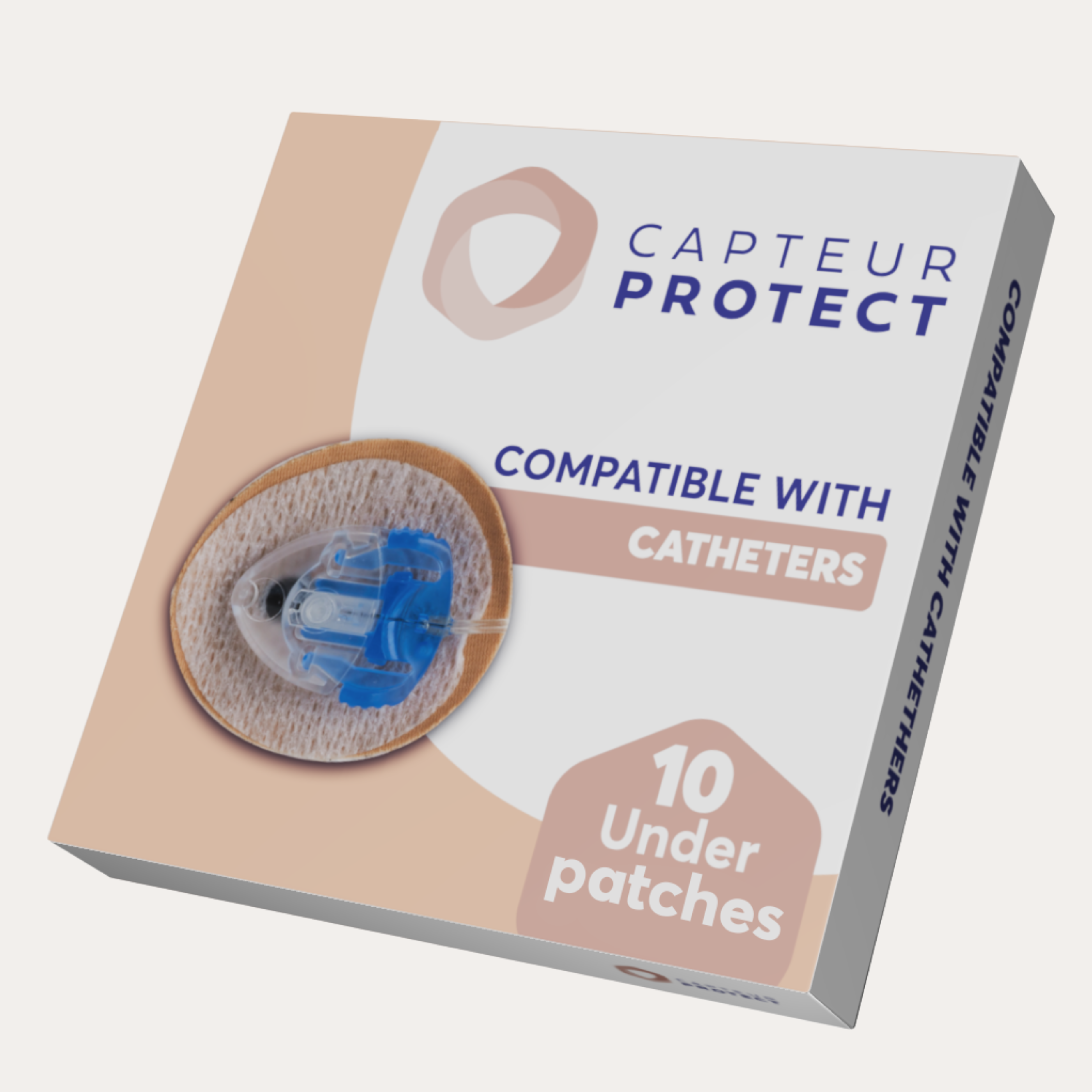 Capteur Protect Underpatch Cânula Medtronic Bege 4un