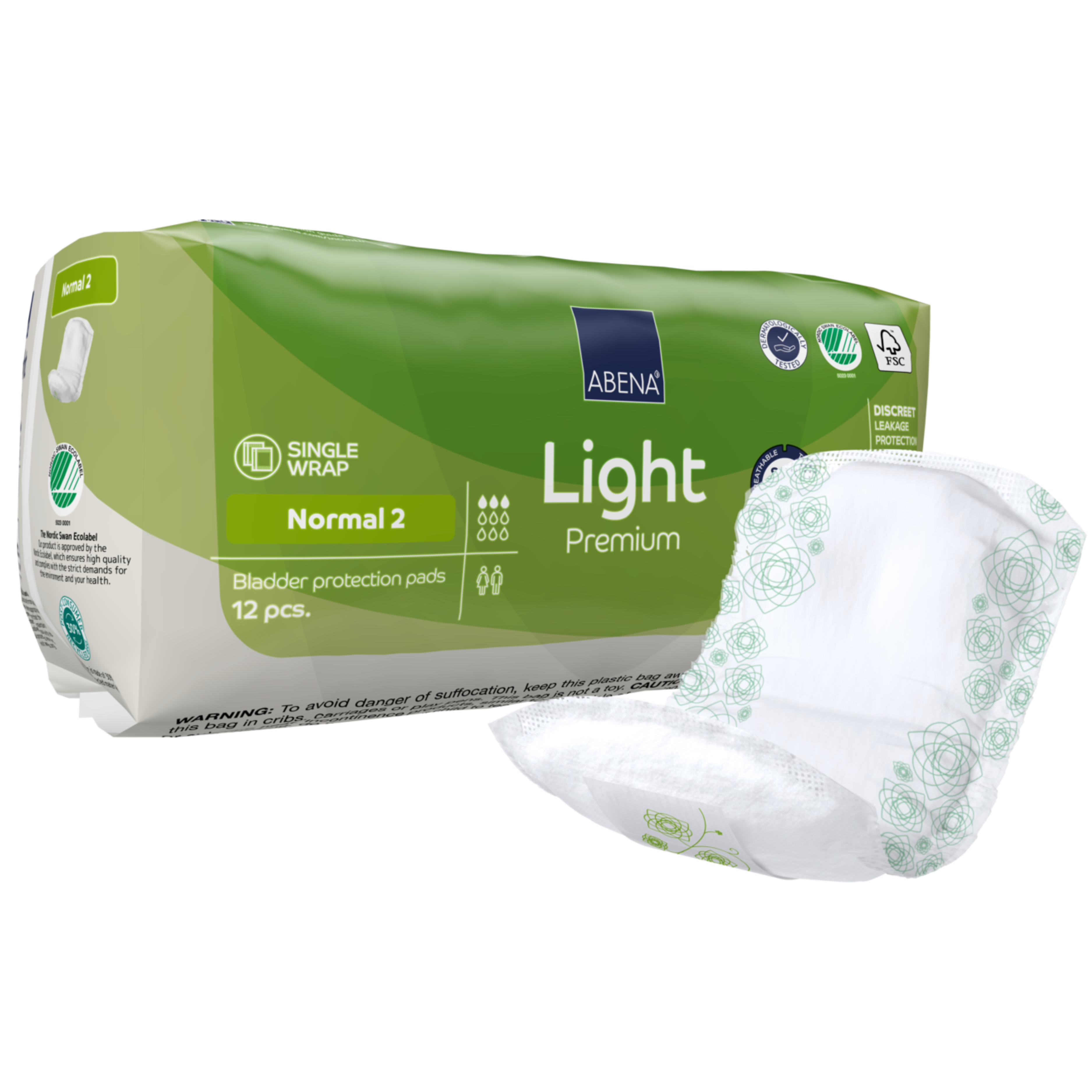 Abena Light Normal Pañal Rectangular 12un -1000021339