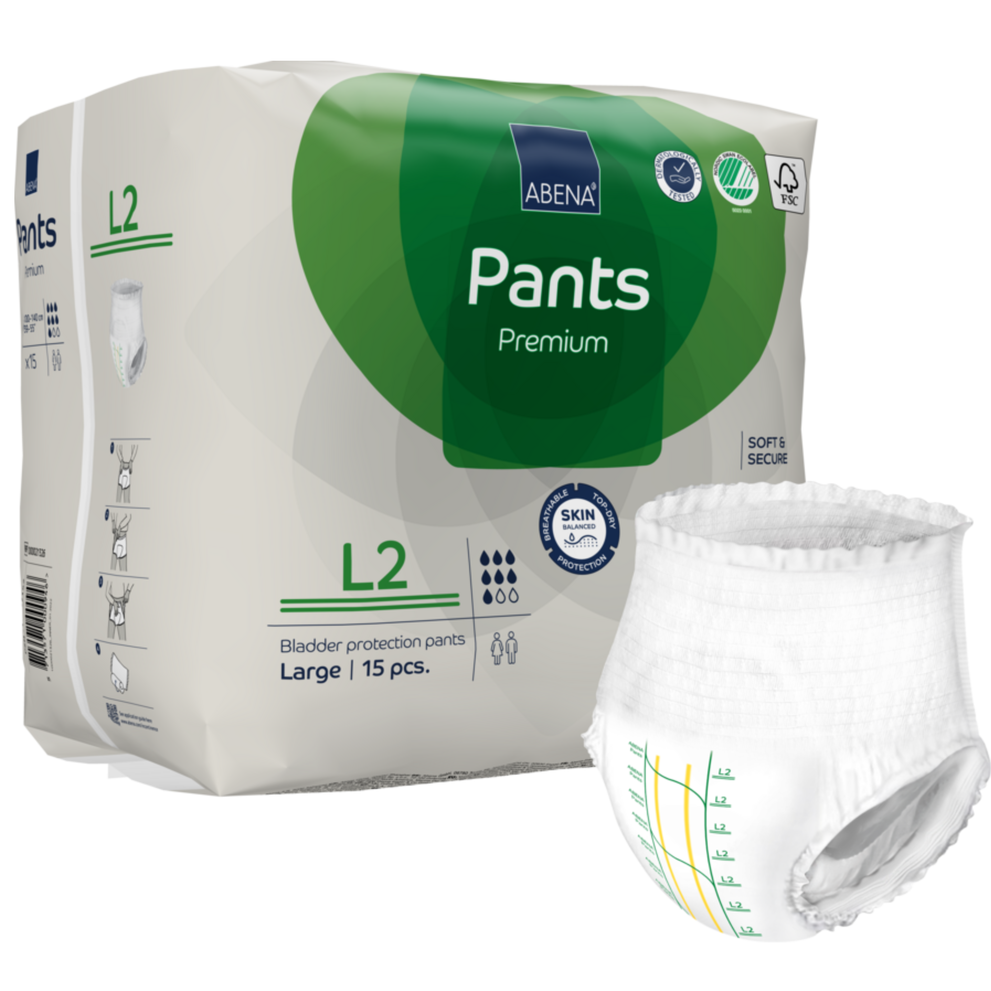 Abena Pants Premium L2 15un -1000021326