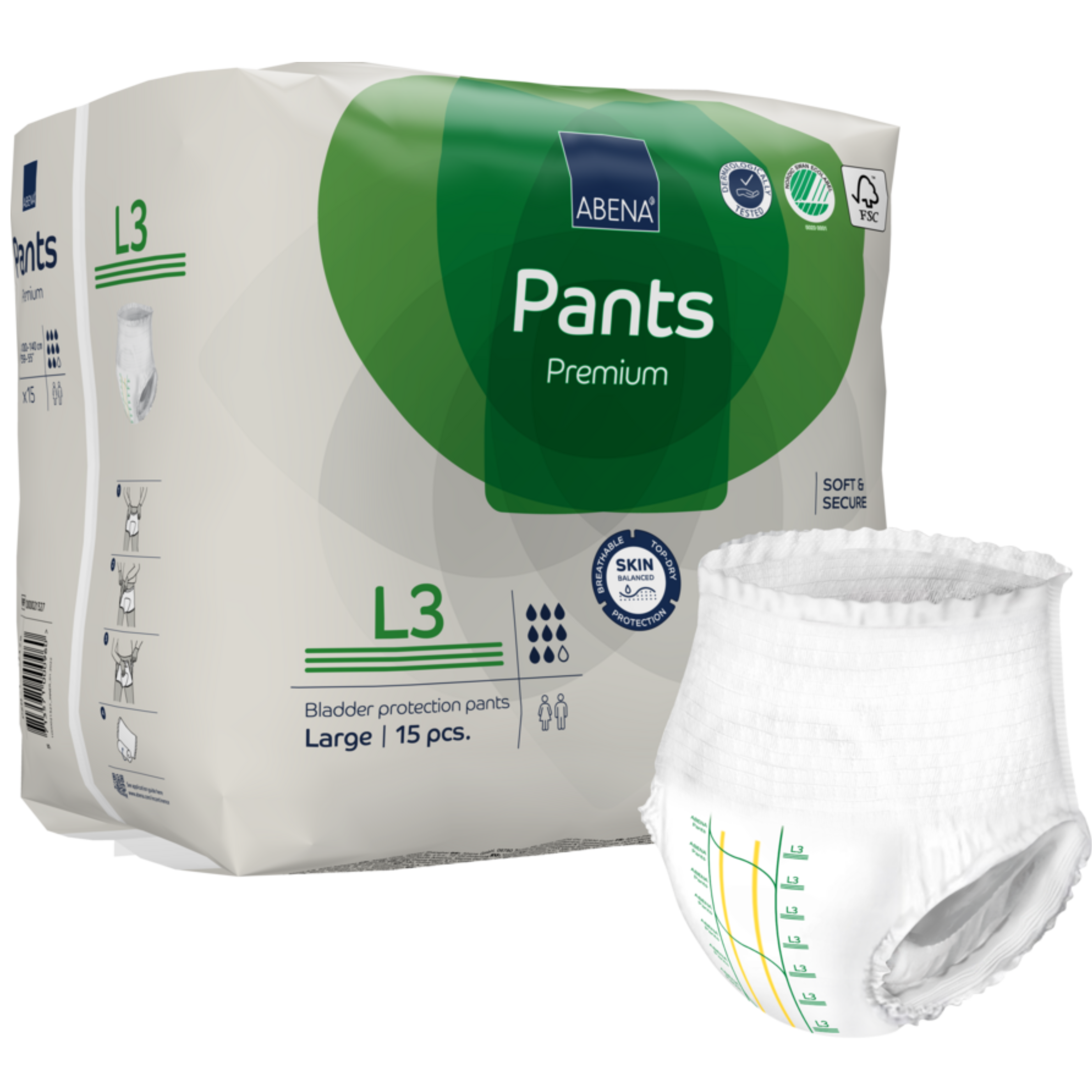 Abena Cueca Premium L3 15un