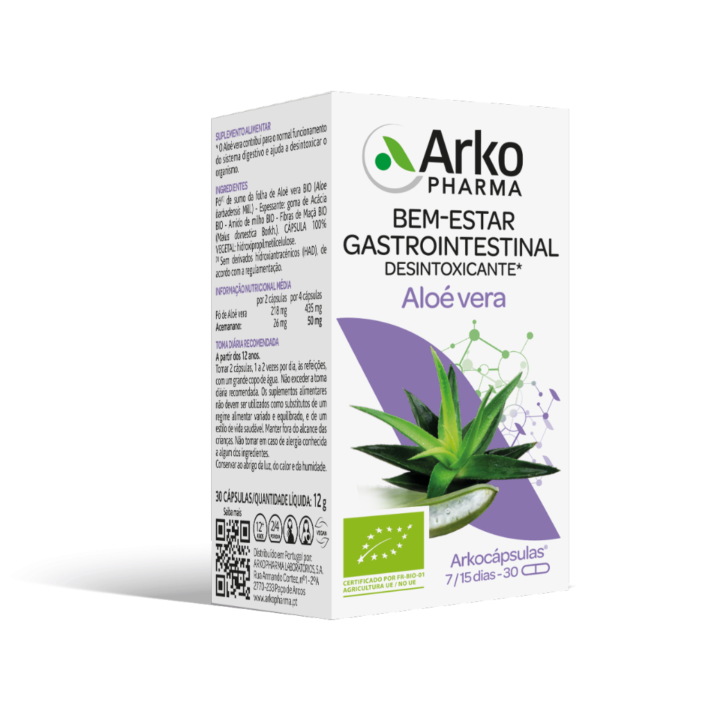 Arkocapsulas Aloe Vera Bio 30caps