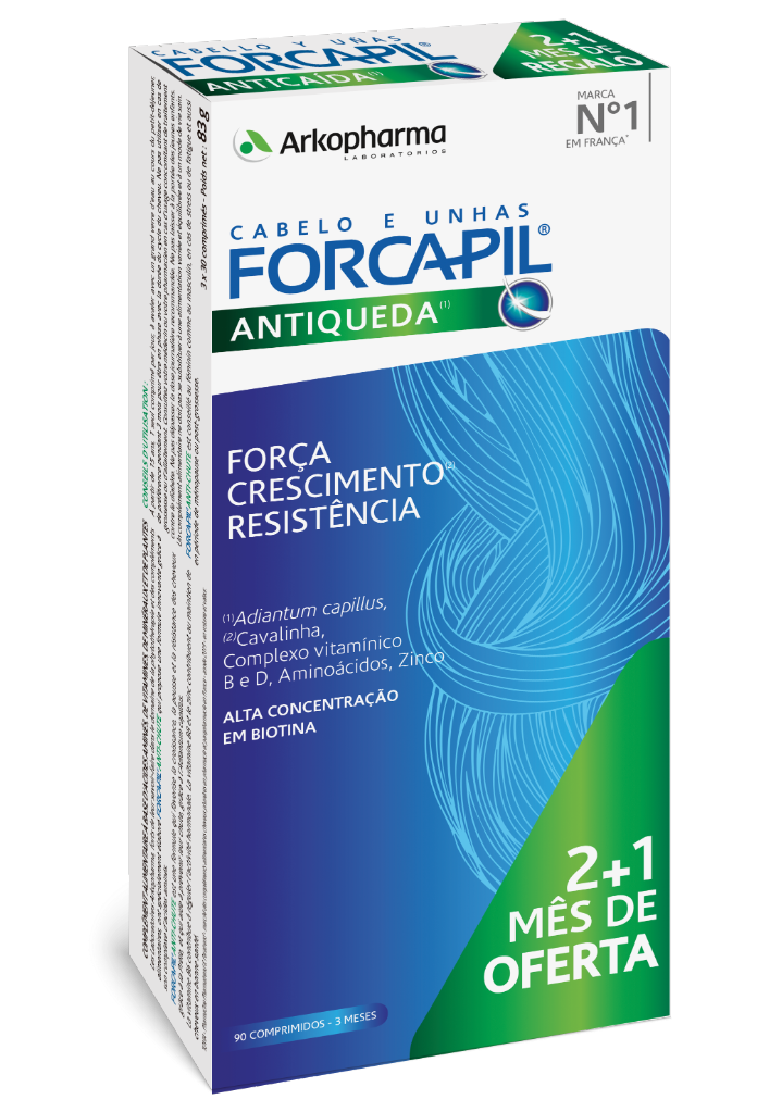 Forcapil Antiqueda 30 comp  Pack 2+1