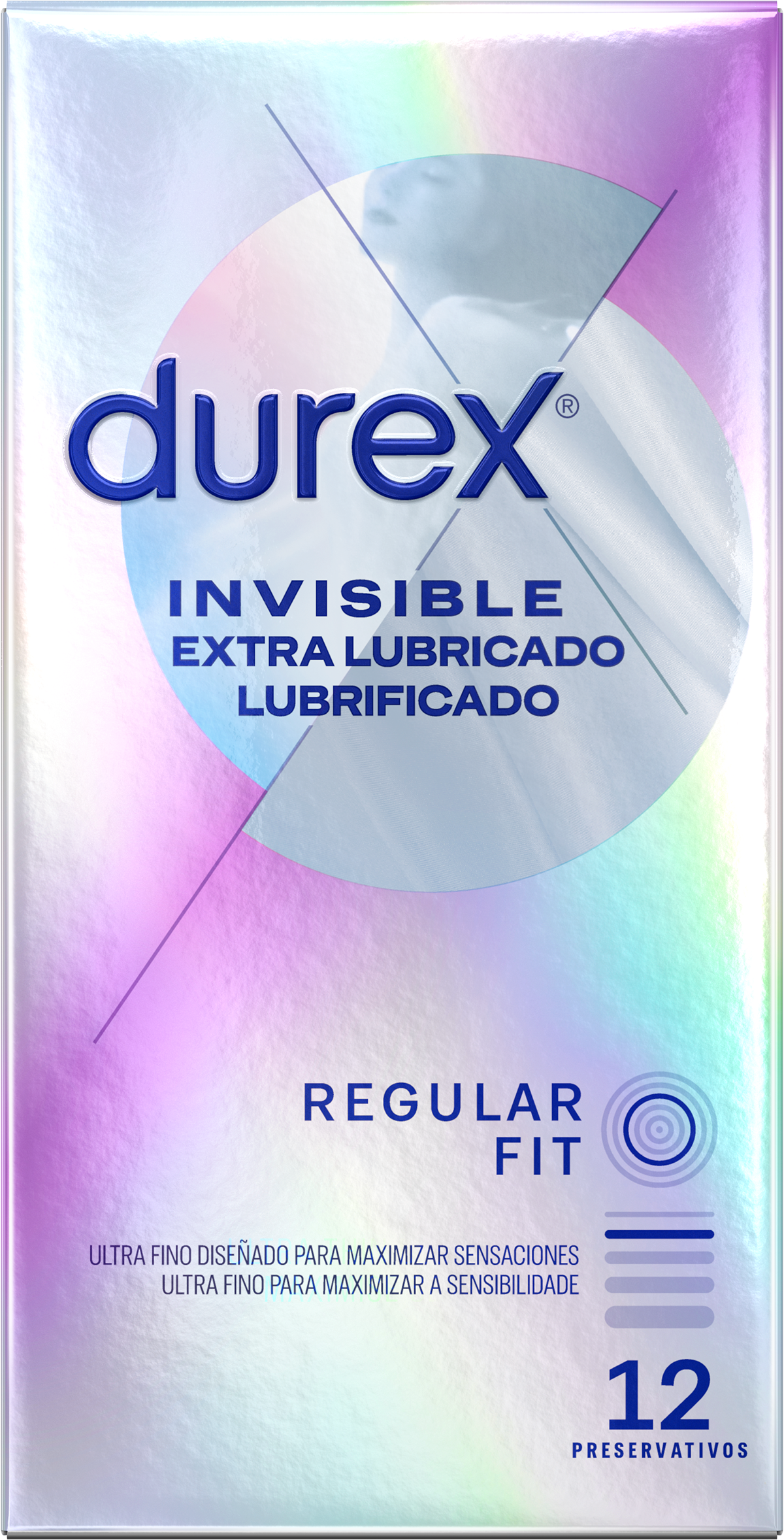 Durex Preservativos Invisible Extra Lubrificado 12 unid