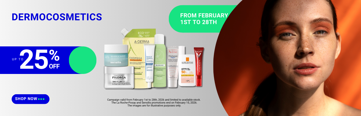 DERMOCOSMETICS UP TO 25% OFF