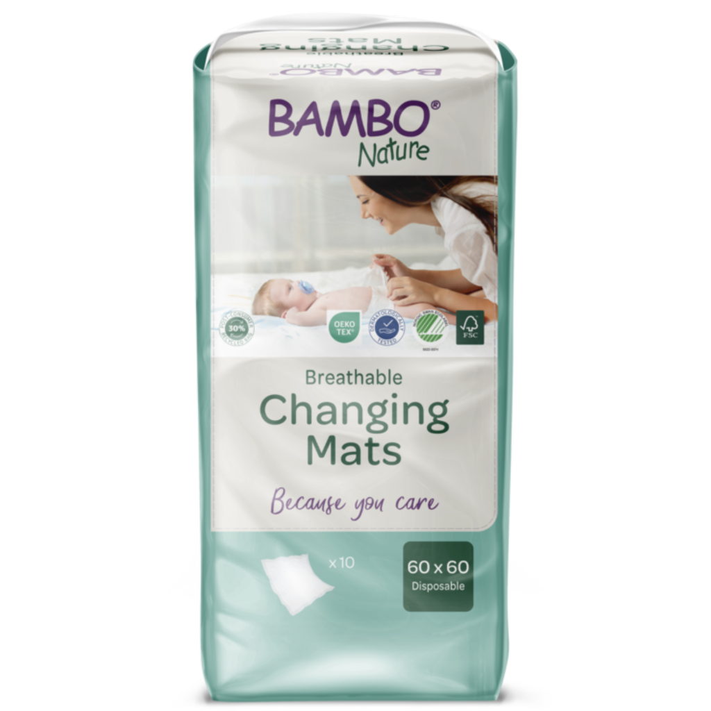 Bambo Nature Resguardo Muda Fraldas Descartável para Bebé 60x60 10un