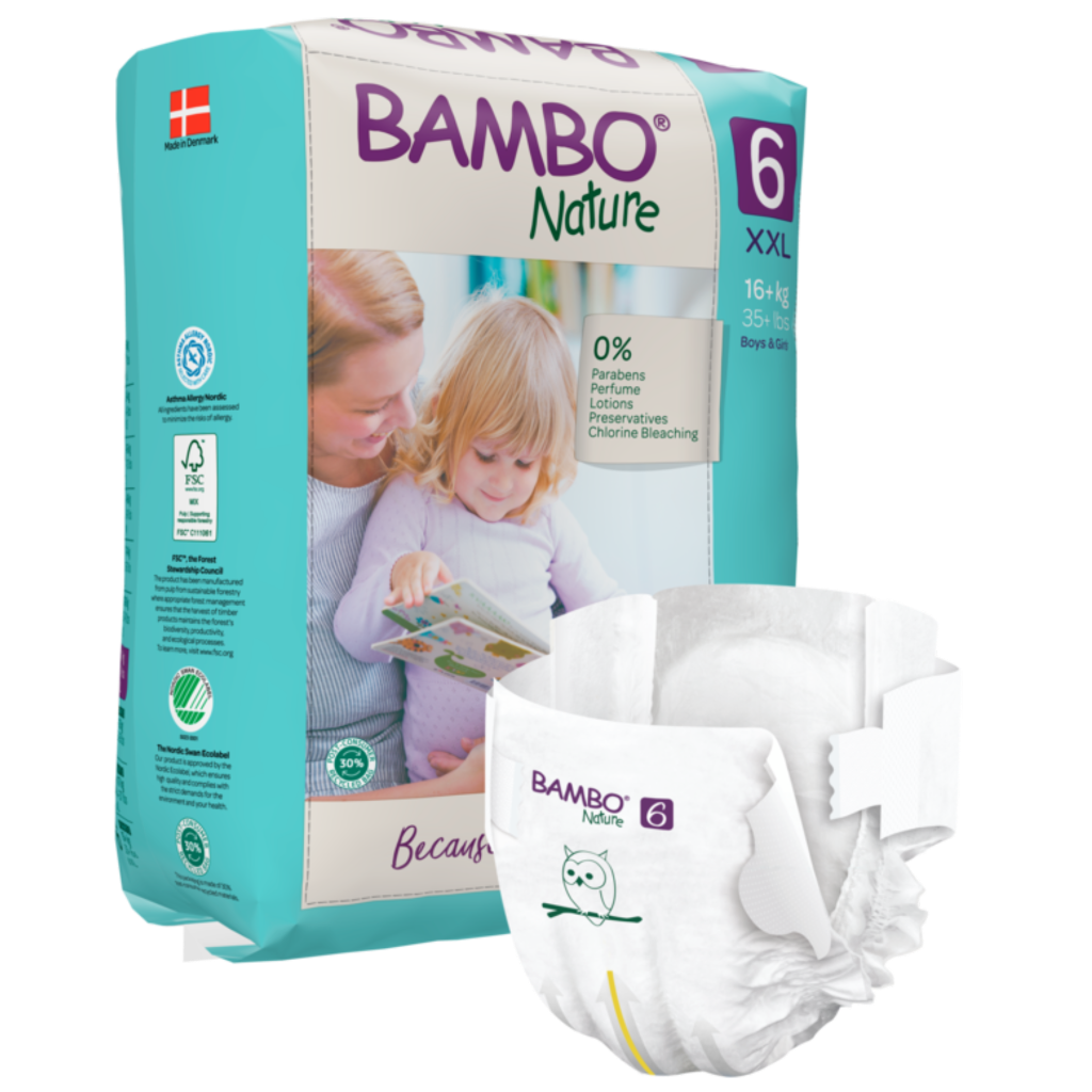 Bambo Nature Fraldas de Bebé Ecológicas T6 16+kg 20un