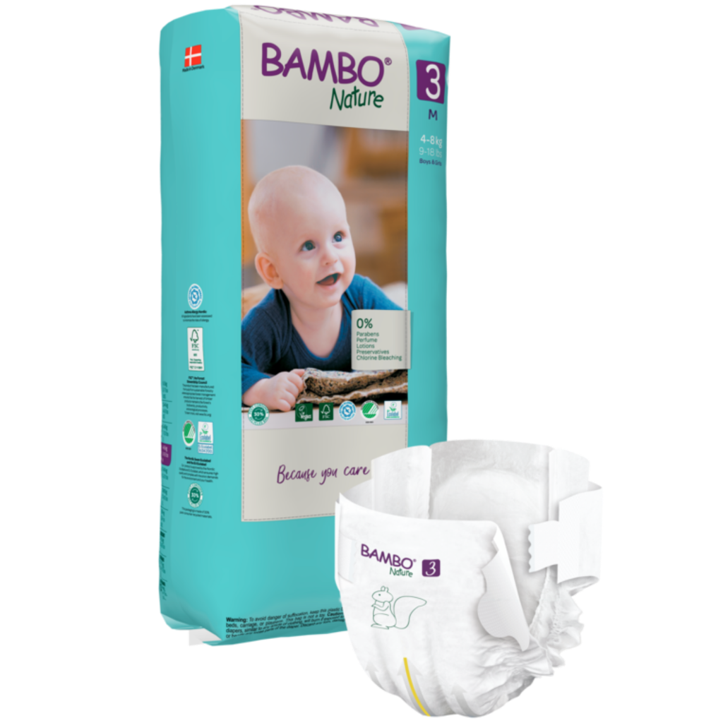 Bambo Nature Fraldas Ecológicas T3 4-8 kg PACK XL 52un