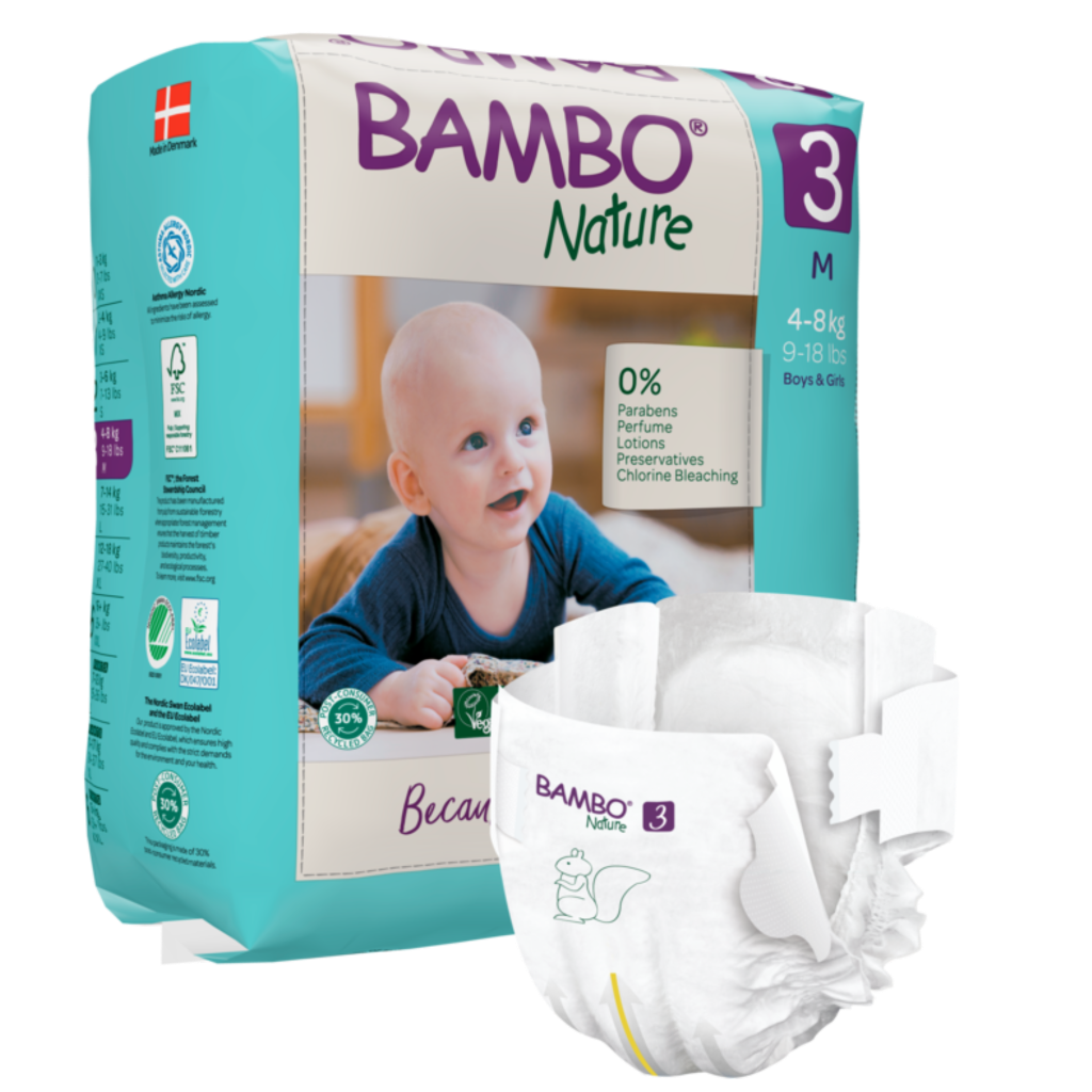 Bambo Nature Couches Taille 3 4-8Kg 28un