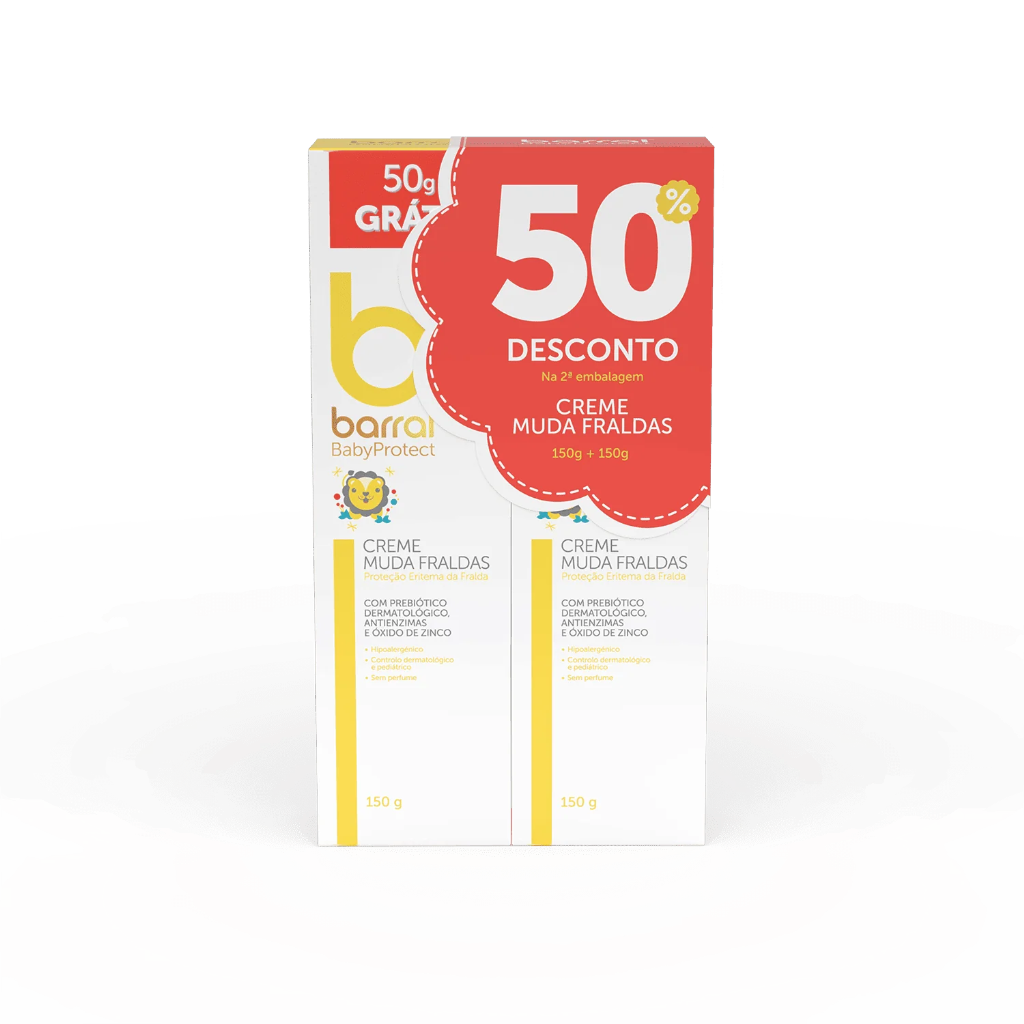 Barral BabyProtect Creme Muda Fralda 150g Pack duplo