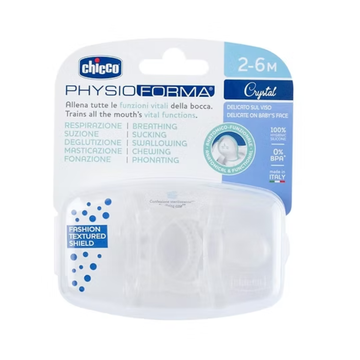 Chicco Phisioforma Crystal Chupeta 2-6M 2un