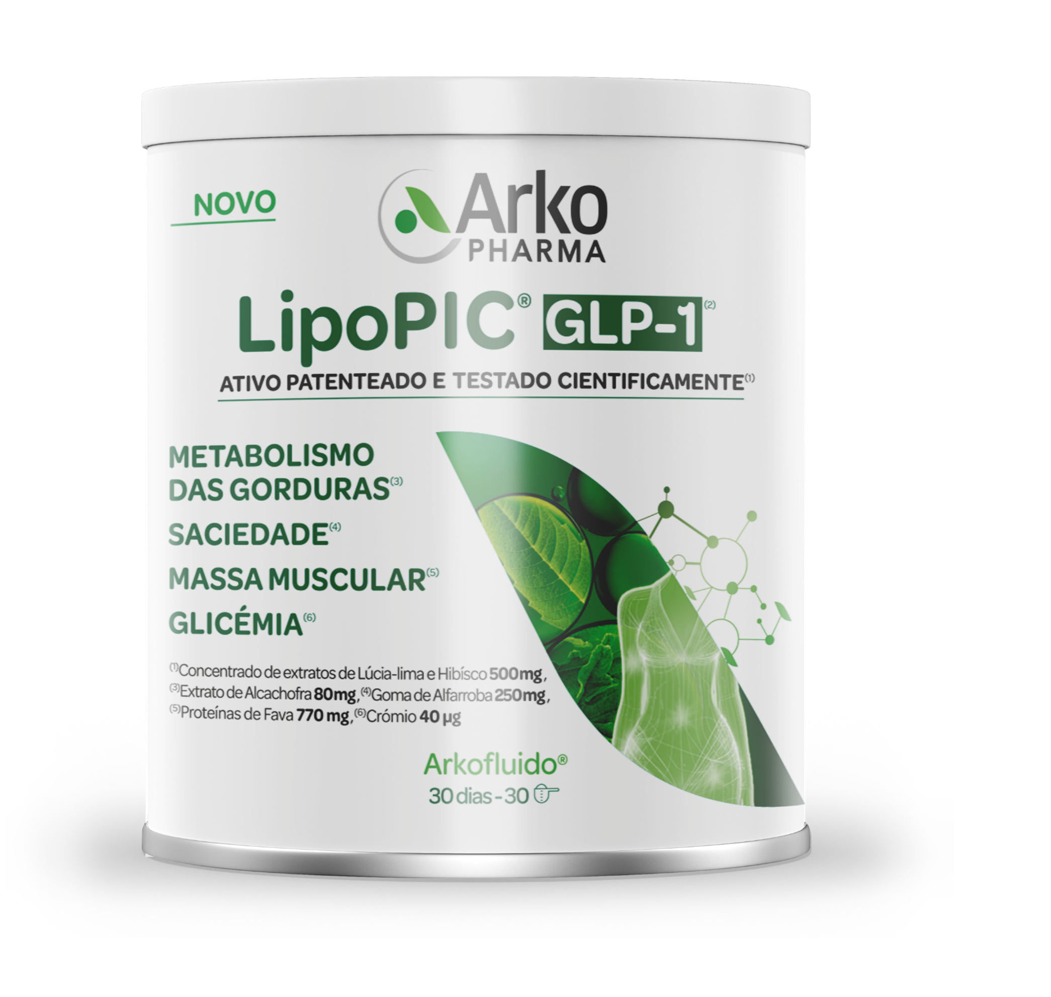 Arkopharma LipoPIC GLP-1 Pó Suspensão Oral 15A+ 270g