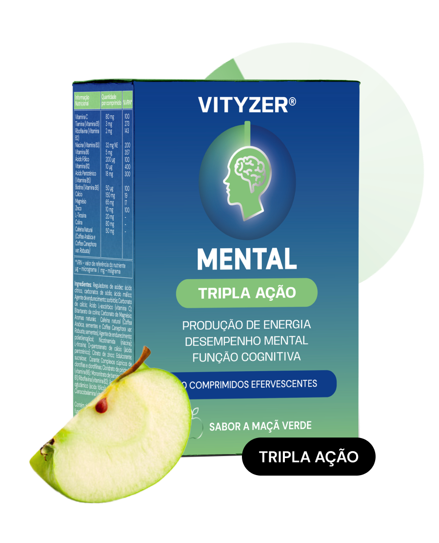 Vityzer Tripla Acao Mental Maca Verde 20comp eferv