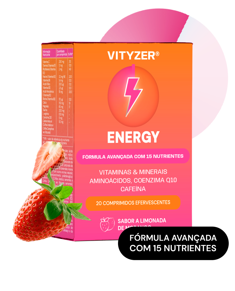 Vityzer Energy Sabor Limonada Morango 20comp eferv