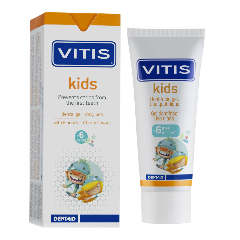 Vitis Kids Gel Dentífrico Sabor Cereja +6M 50ml