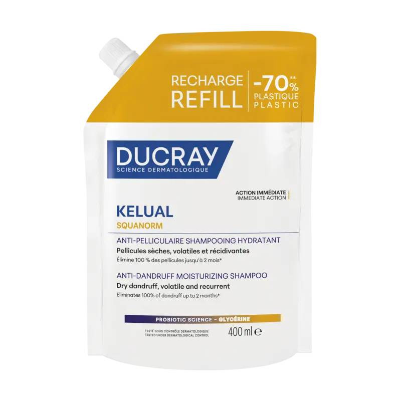Ducray Kelual Squanorm Champô Caspa Seca Recarga 400ml