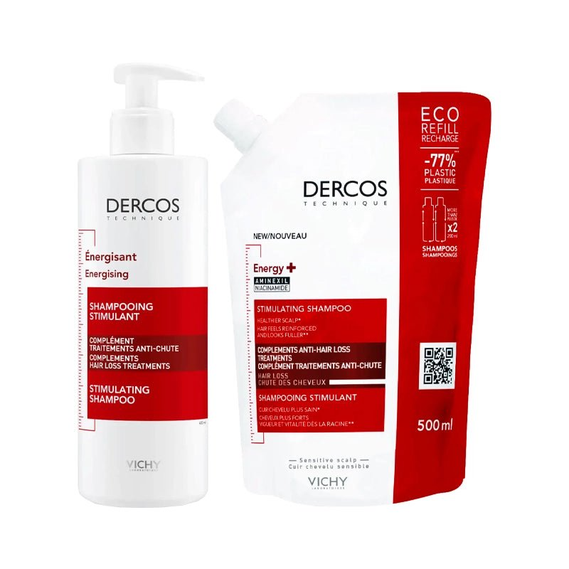 Vichy Dercos Champô Energy+ 400ml + Recarga 400ml