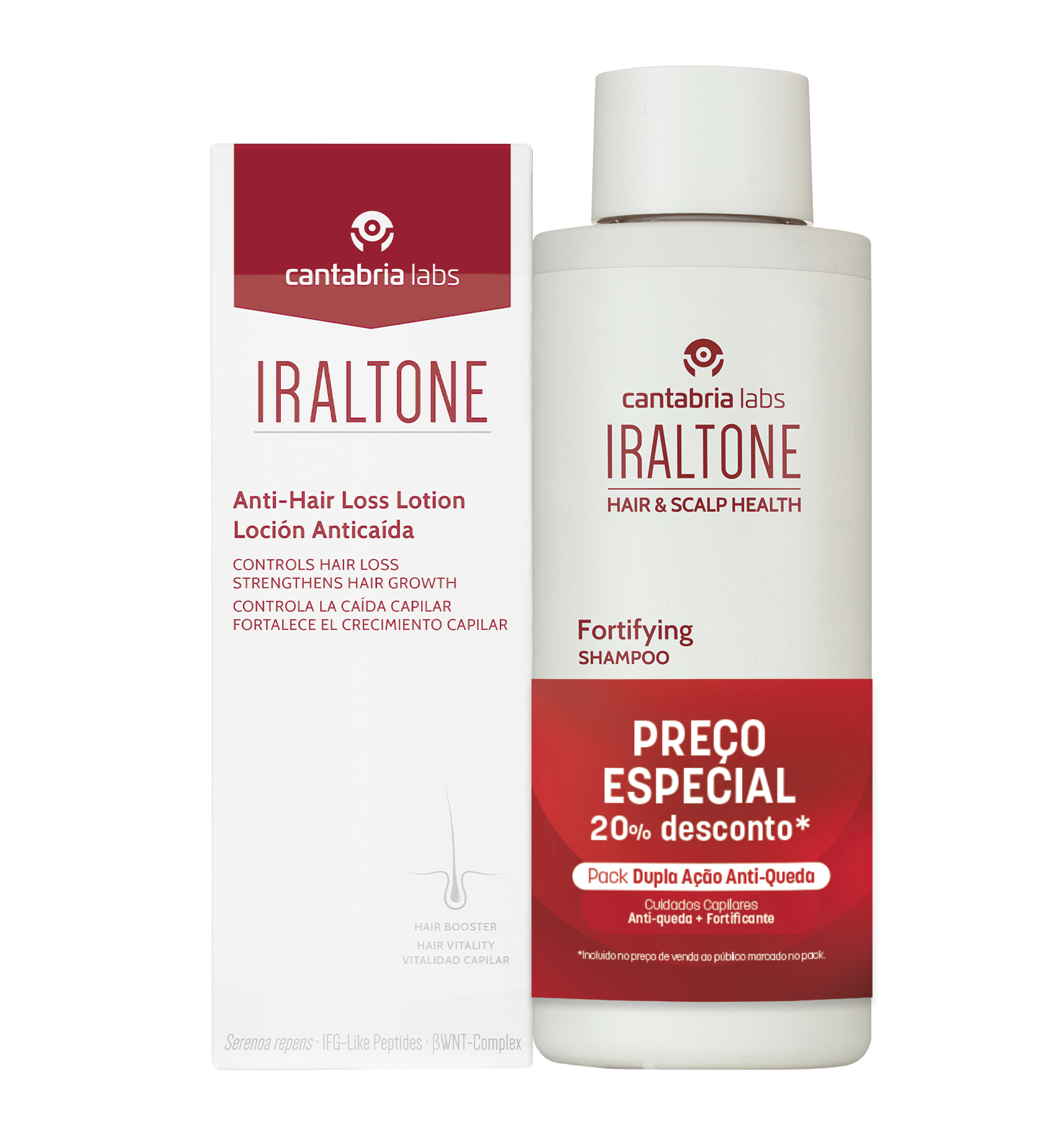 Iraltone Locao Antiqueda 100ml + Champô Fortificante 200ml