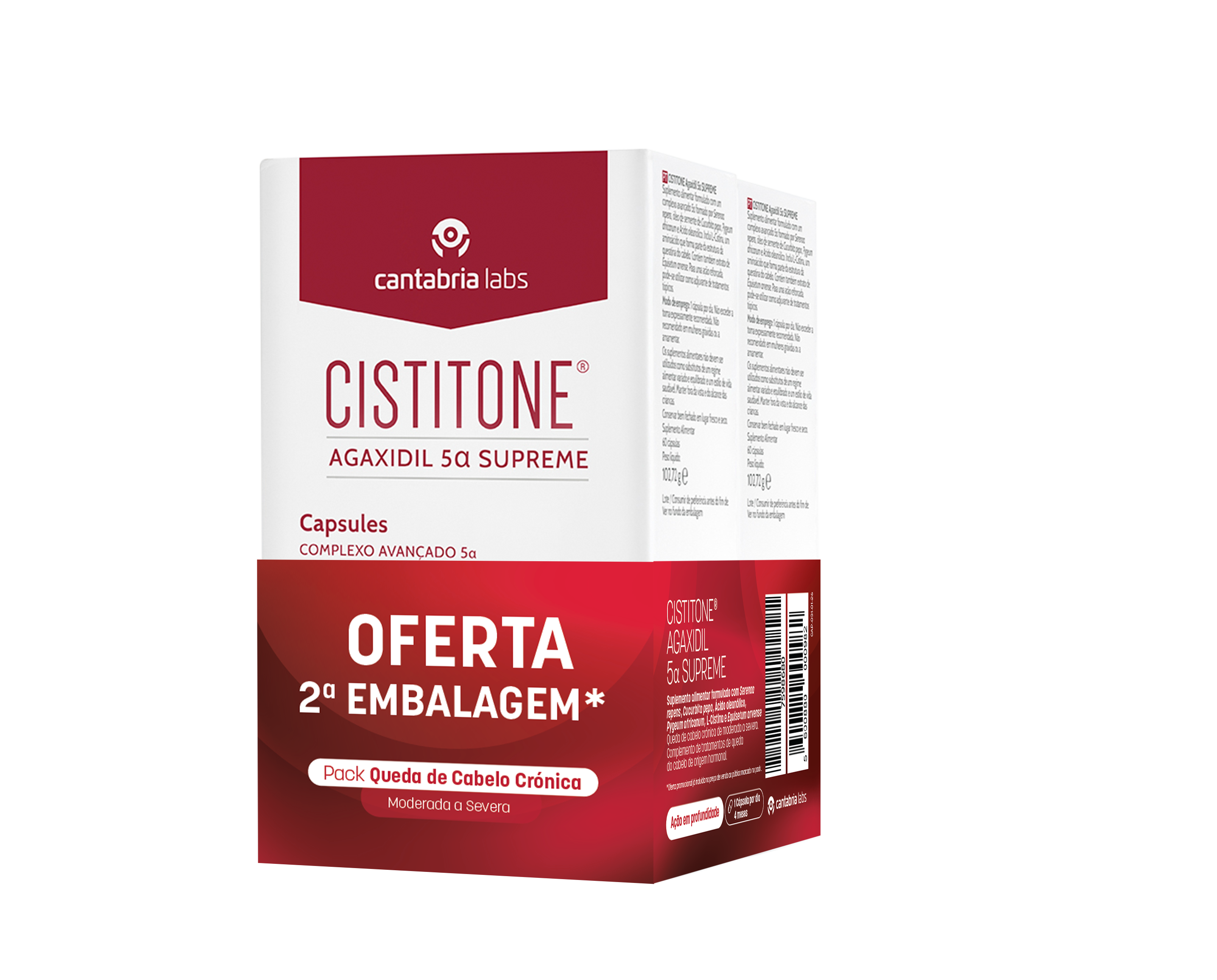 Cistitone Agaxidil 5 Alfa Supreme 60caps Pack Duplo