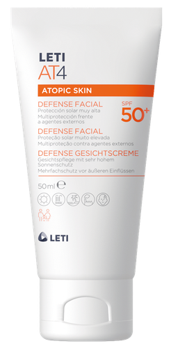 Leti AT4 Atopic Skin Defense Photoprotector Fluid 100ml + Oferta Raquete de Praia