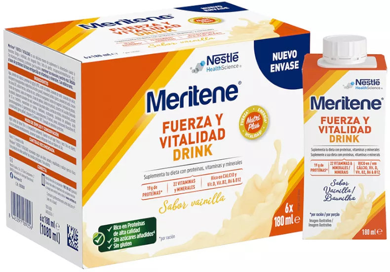 Meritene Drink Baunilha 180ml 6un