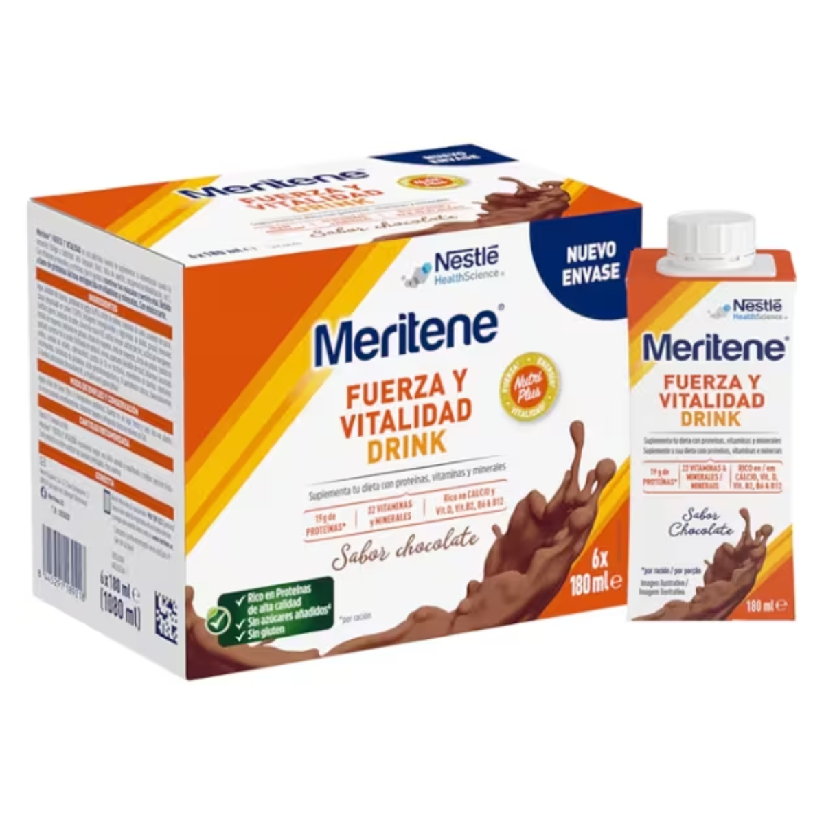 Meritene Drink Chocolate 180ml 6un