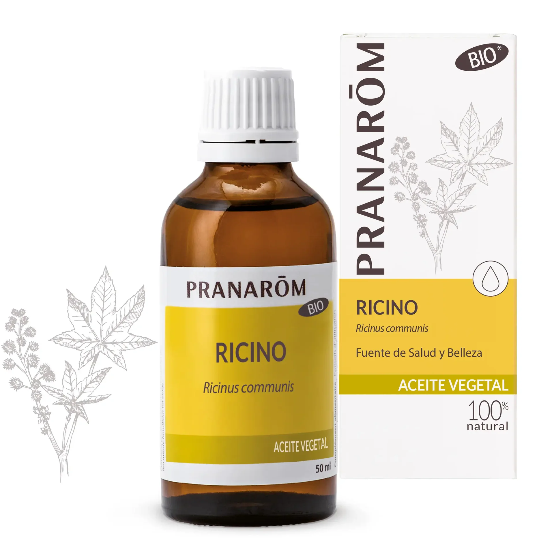 Pranarom Óleo Vegetal Cabelo Ricino 50ml