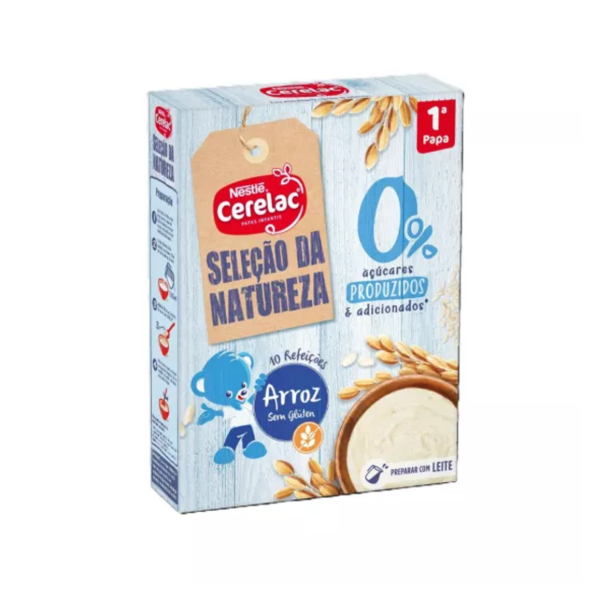 Cerelac Seleção Natureza Arroz Zero Açucares 1ªPapa 180g