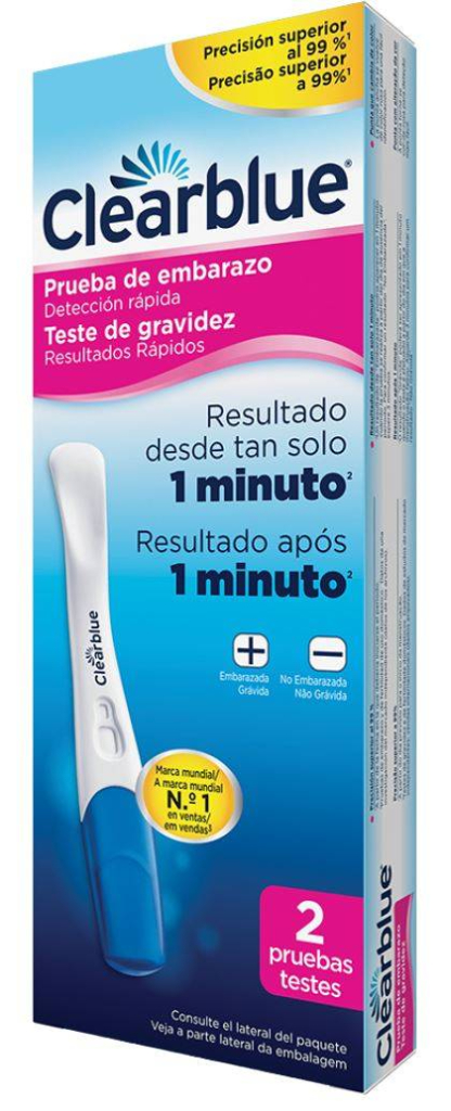 Clearblue Prueba de Embarazo 1 Minuto Duo