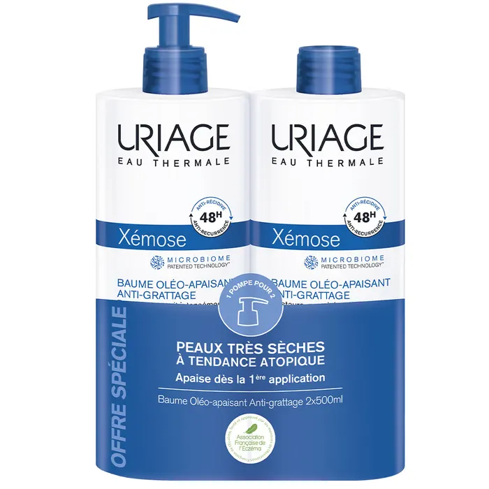 Uriage Xemose C8+ Bálsamo Antiprurido 500ml Pack Duplo