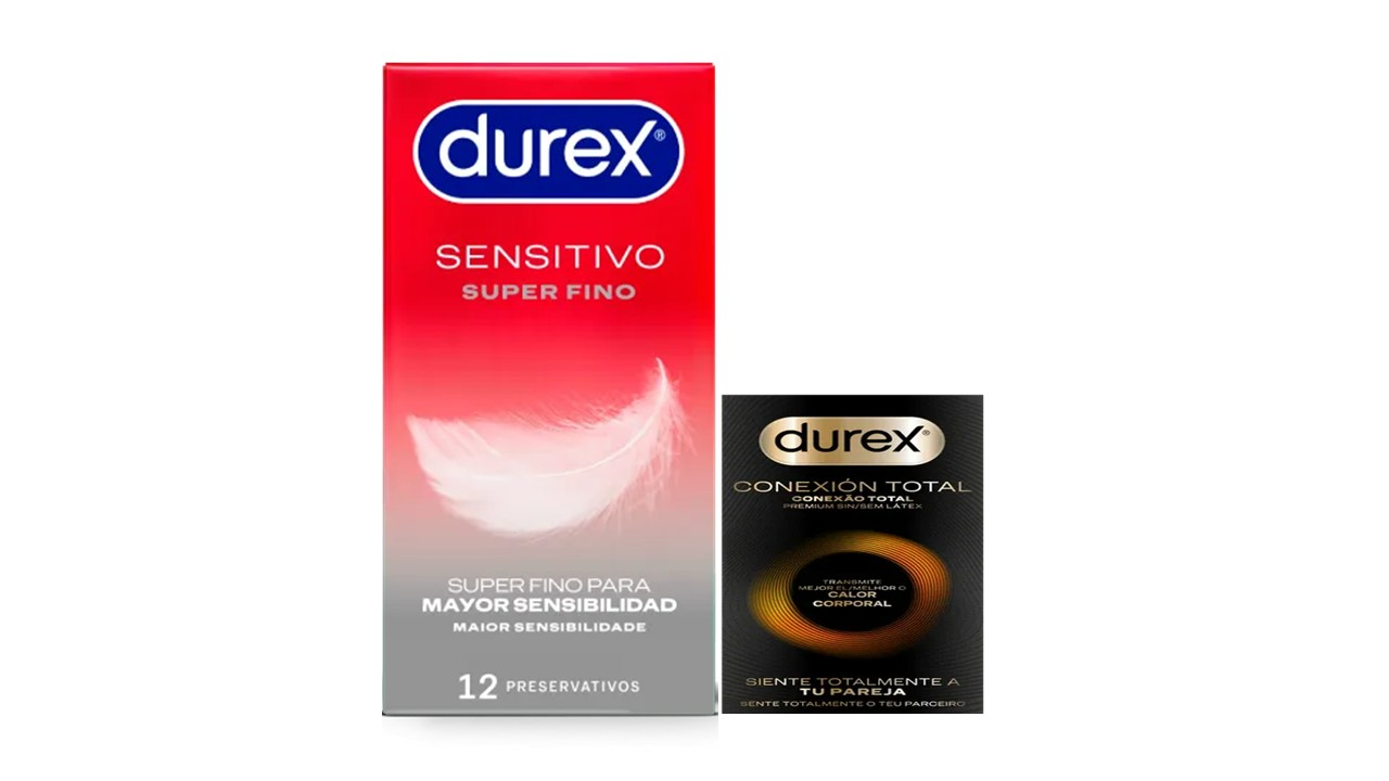 Durex Sensitivo 12un + Durex Conexion Total 3un