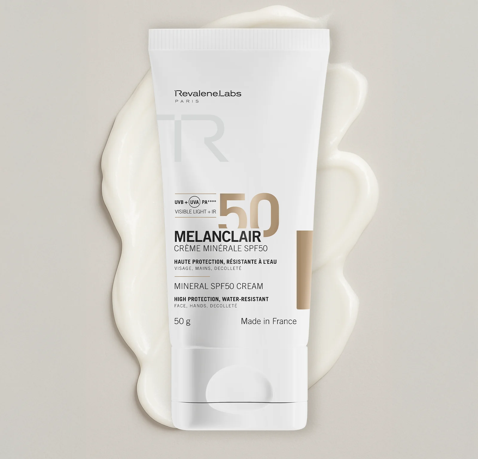 Revalene Labs Melanclair Creme Mineral SPF50 50g
