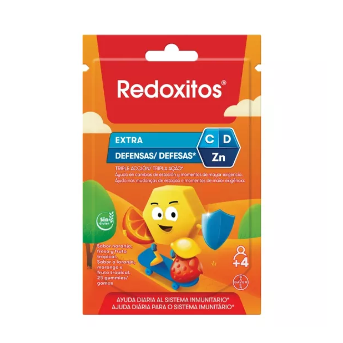 Redoxitos Extra Defesas 4A+ 25gomas