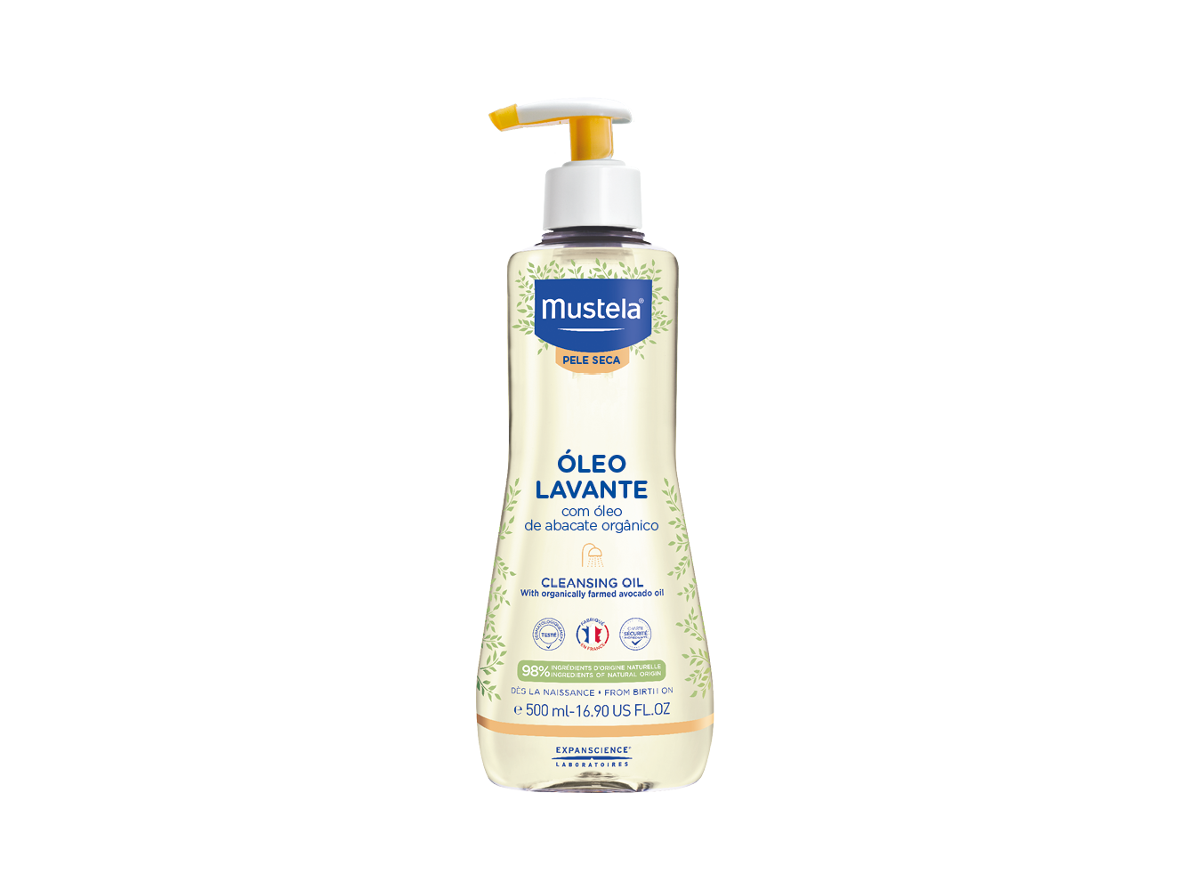Mustela Óleo de Banho Bébe Pele Seca 500ml