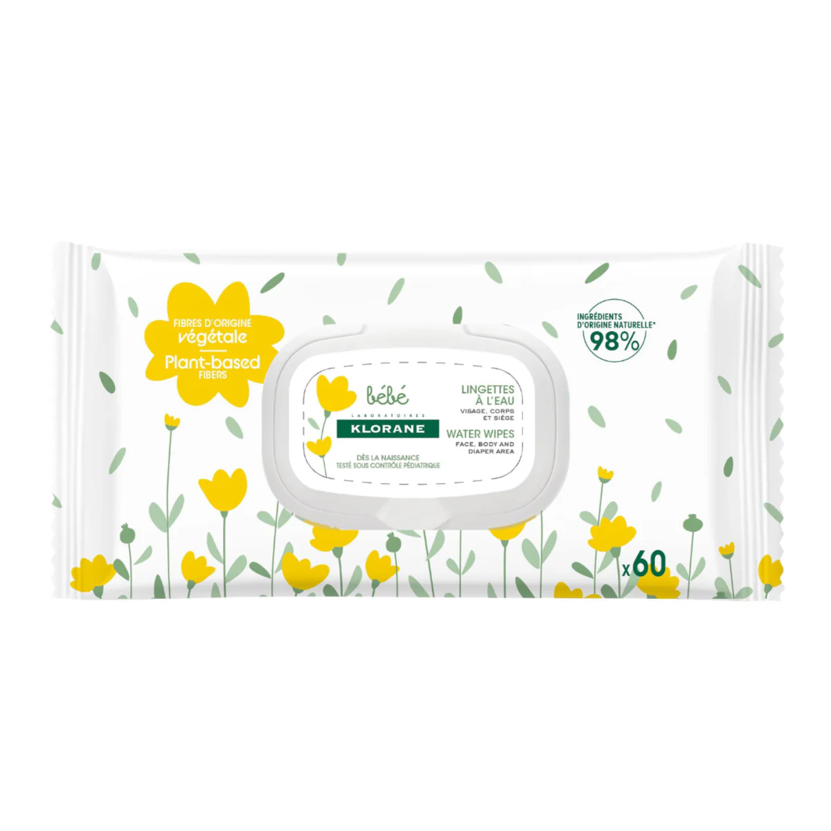 Klorane Bebe Toalhitas de Agua 60un