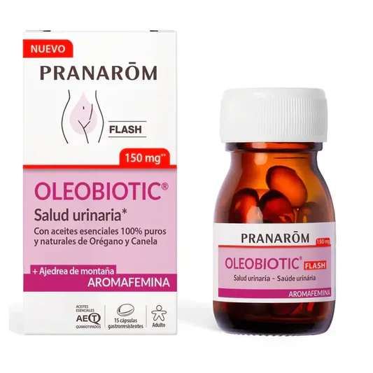 Pranarom Oleobiotic Aromafemina Saude Urinária 15caps