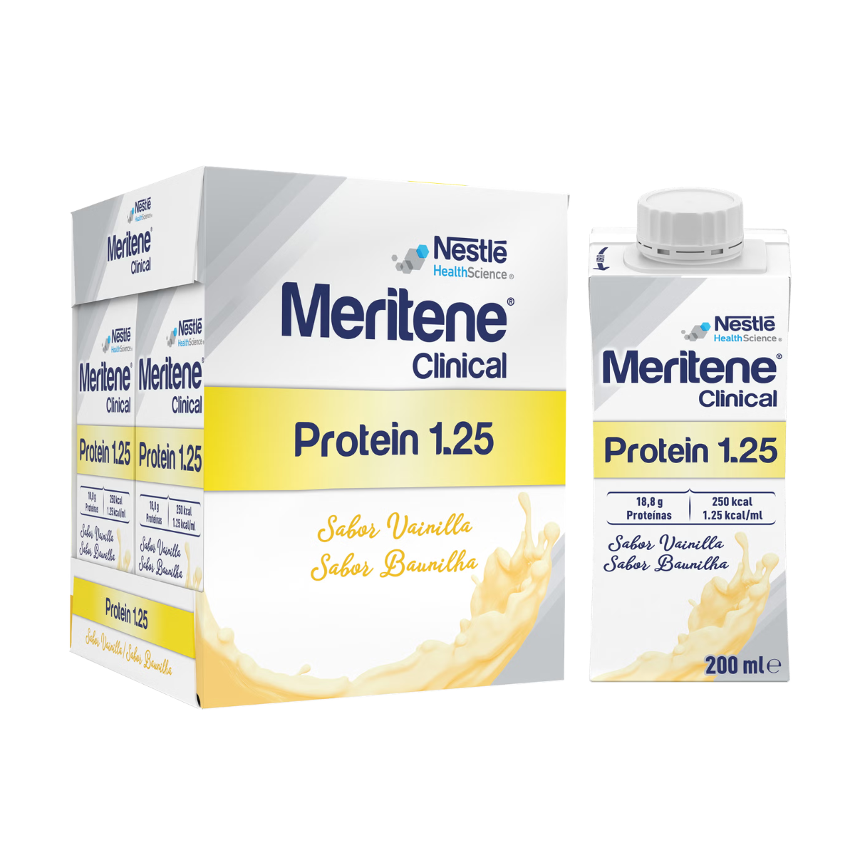 Meritene Clinical Protein 1.25 Baunilha 200ml 4un