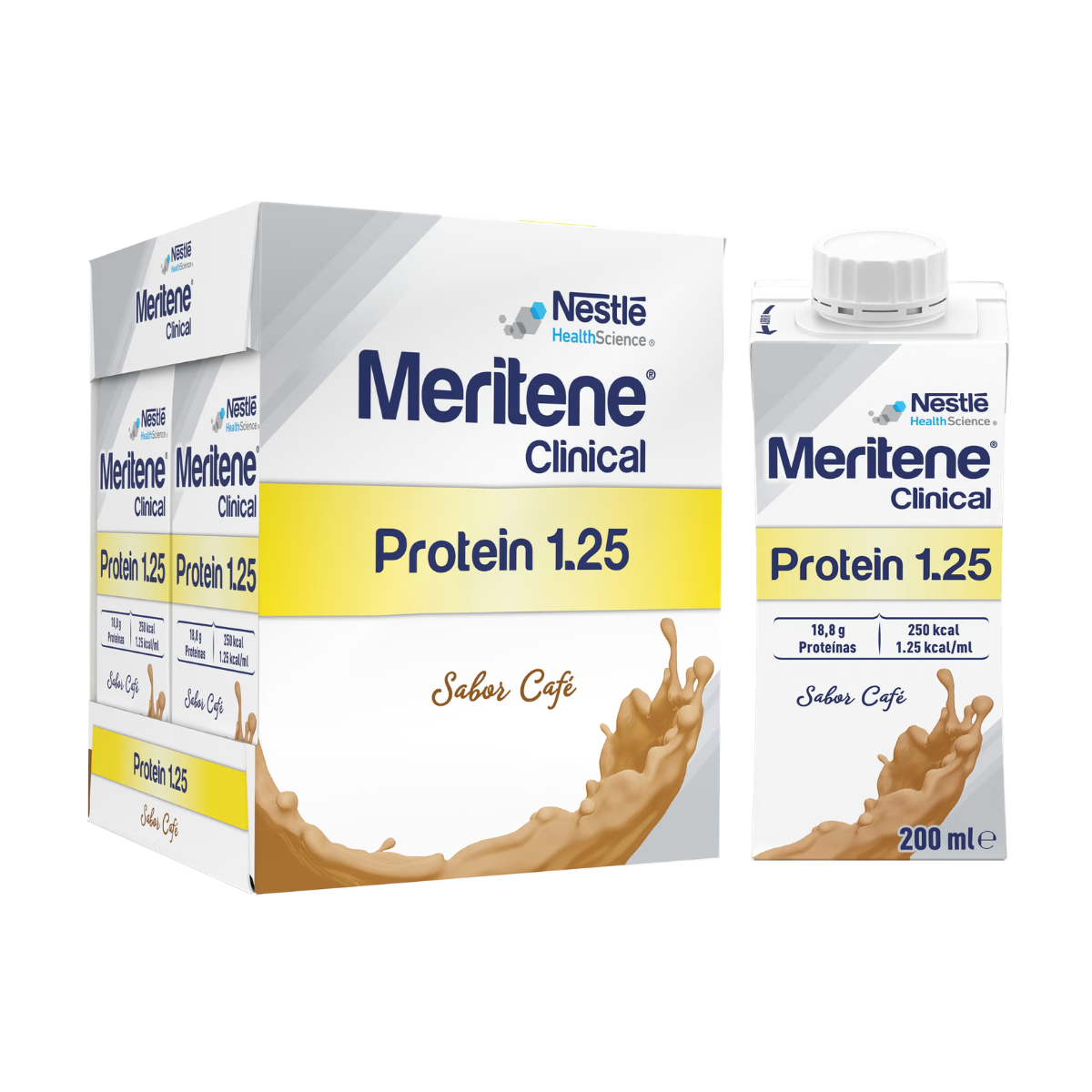 Meritene Clinical Protein 1.25 Cafe 200ml 4un